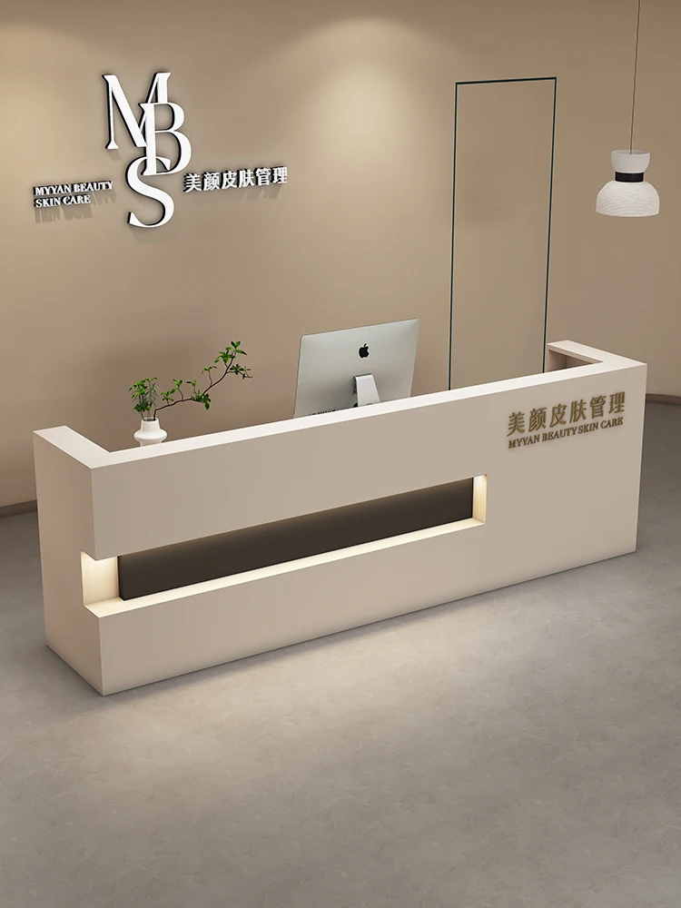 Bar Checkout Page Counter Beauty Salon Clothing Store Company Front Desk Women's Clothing Beige