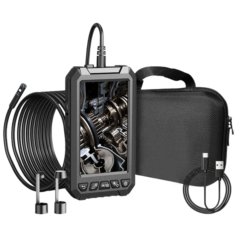 camera-noire-semi-rigide-avec-cable-flexible-boroscope-d'inspection-avec-lig-de-remplissage