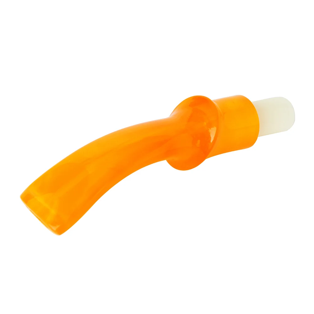 Tobacco pipe mouthpiece outer diameter 15MM curved handle inclined saddle pipe mouthpiece For 9MM activate carbon filter element 3
