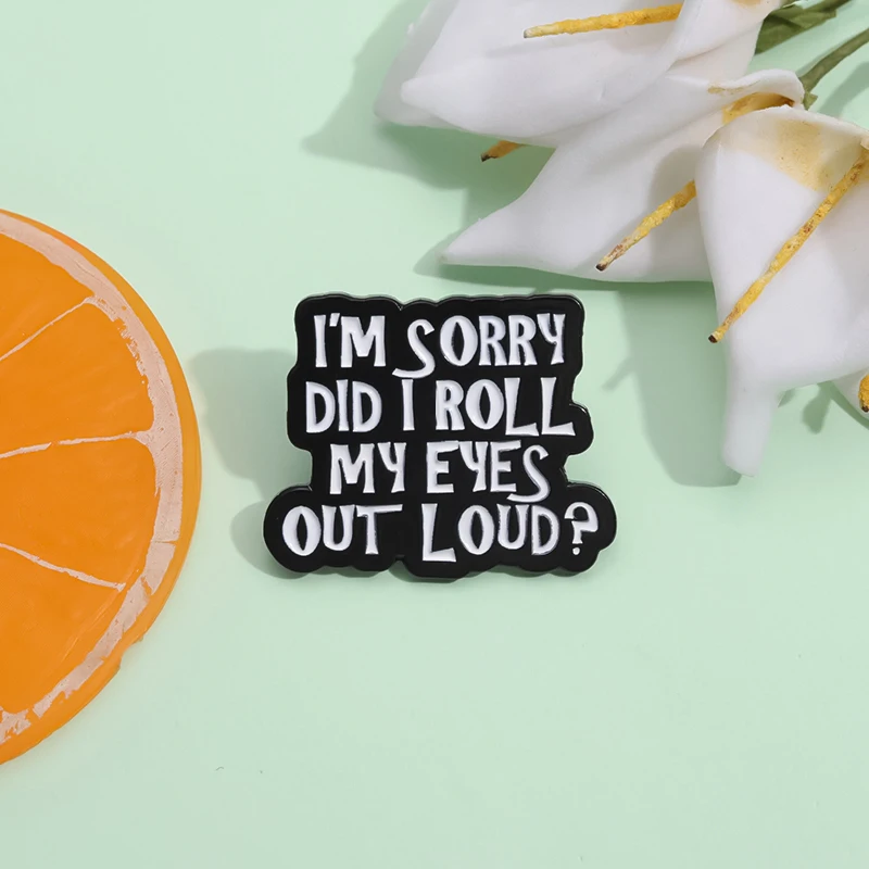 Sarcasm Enamel Pin Creative Brooch for Accessories