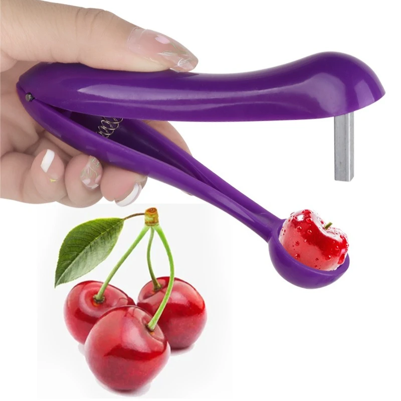 Kitchen Easy Core Seed Fast Enucleate Squeeze Fruit And Vegetable Tool Cherry Pit Remover_voghion.com