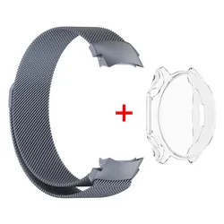Cinturino in Metallo Magnetico Sottile con Custodia in TPU e Proteggi Schermo - Accessori Premium per Smartwatch