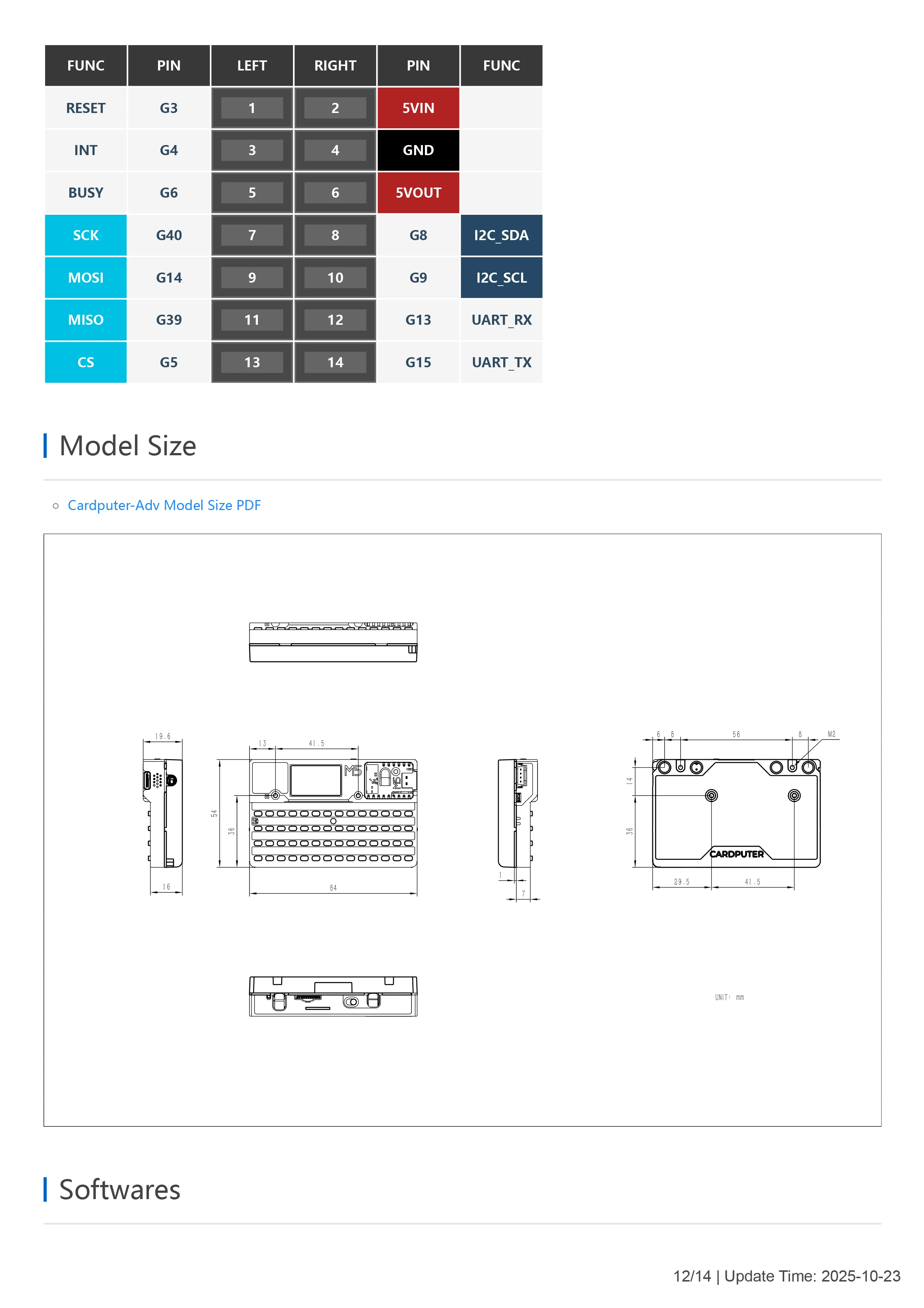 Cardputer Adv ESP32 Card Computer 56 Key Programmable Development Board Stamp-S3