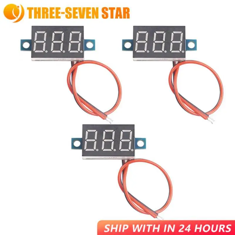 

0.36 Inch DC 0-100V 3-Wire Mini Gauge Voltage Meter Voltmeter LED Display Digital Panel Voltmeter Meter Detector Monitor Tools