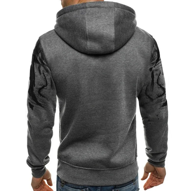 Autumn winter Spring Men's Sports Suit King Printed Tracksuit mens Clothing Hoodie+Sweatpants Fashion 2Pcs Set Jogging 5