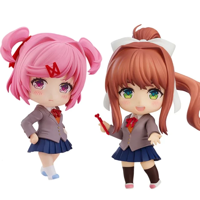 Bom sorriso 1817 monika doki doki clube de literatura! Original anime  figura collectible ação modelo brinquedos - AliExpress