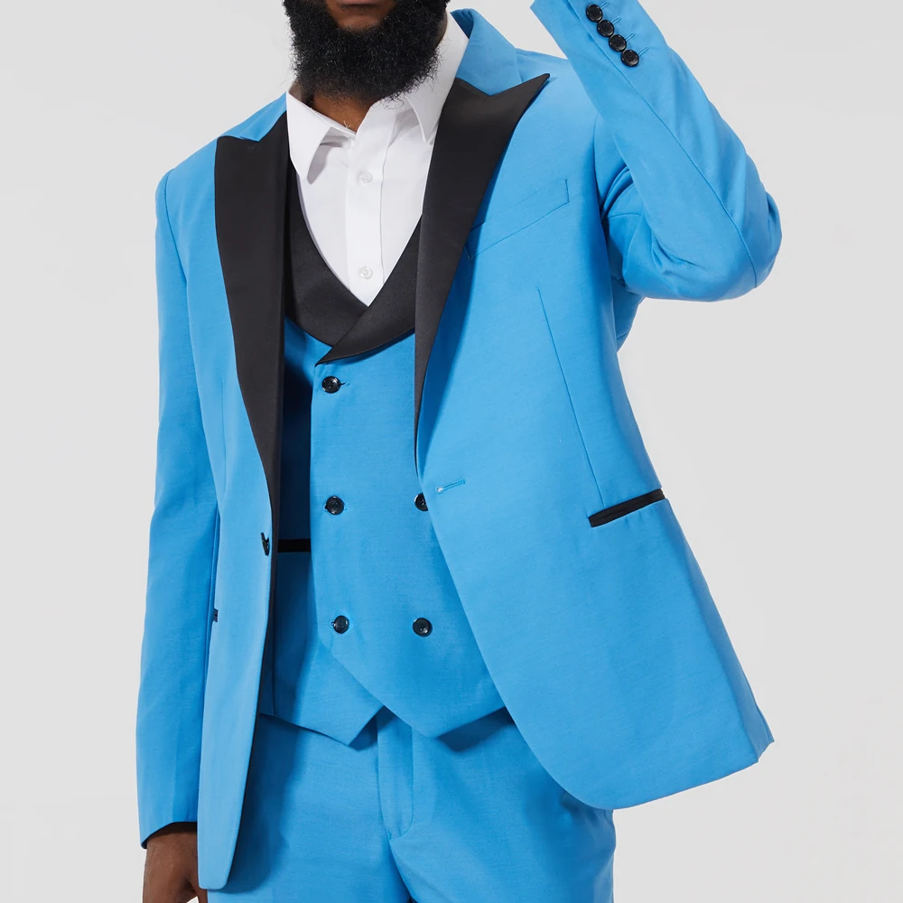

Men Suits Boyfriend Suit For Wedding Groom Blazer Jackets Vest Pants 3 Piece Luxury Elegant Formal Classic Full Social Costumes