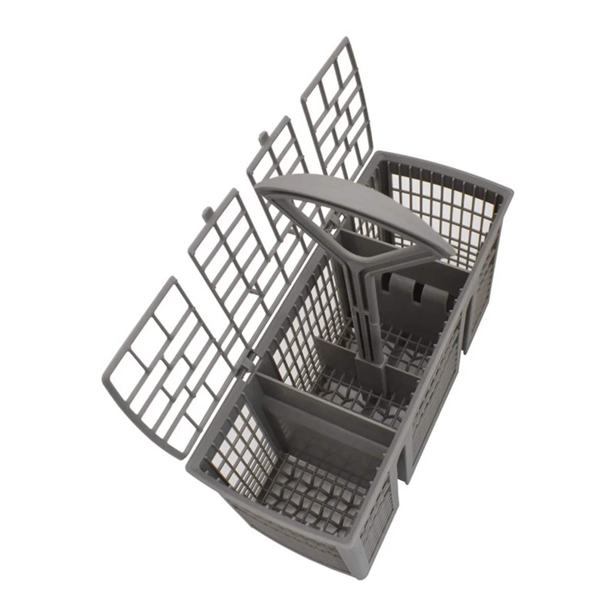 Universal Dishwasher Cutlery Basket Replacement, with Removable Handle, Dishwasher Utensil Holder for Bosch and Siemens 4