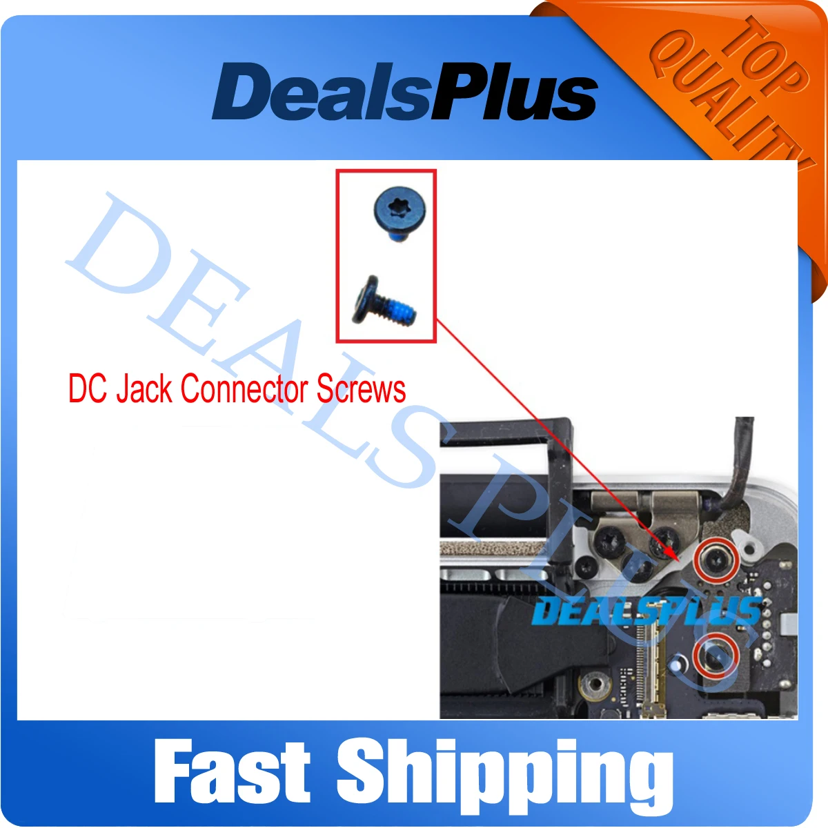 

2pcs/Set New Laptop DC Jack Connector Screws Replacement For Macbook Pro A1398 1425 1502