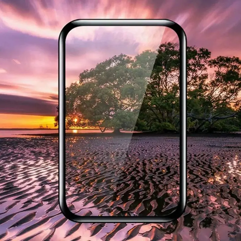 Complete Set of Full Coverage Curved Screen Protector Films for Smartwatch Durability