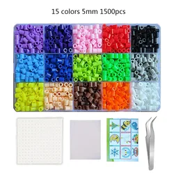 Vibrant Multicolor Fuse Beads Kit for Creative 3D Pixel Art and DIY Crafts (5MM)
