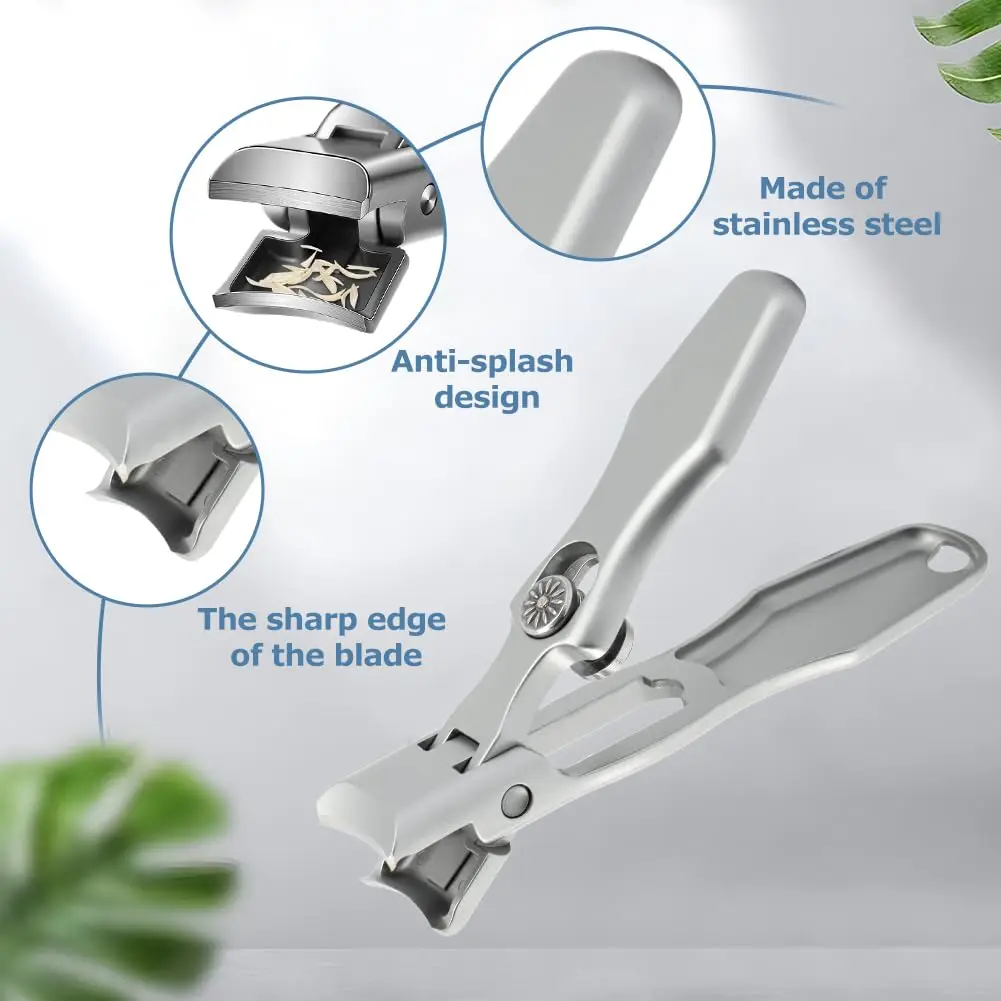 German Nail Clippers Ultra Sharp Stainless Steel for Men Set with File