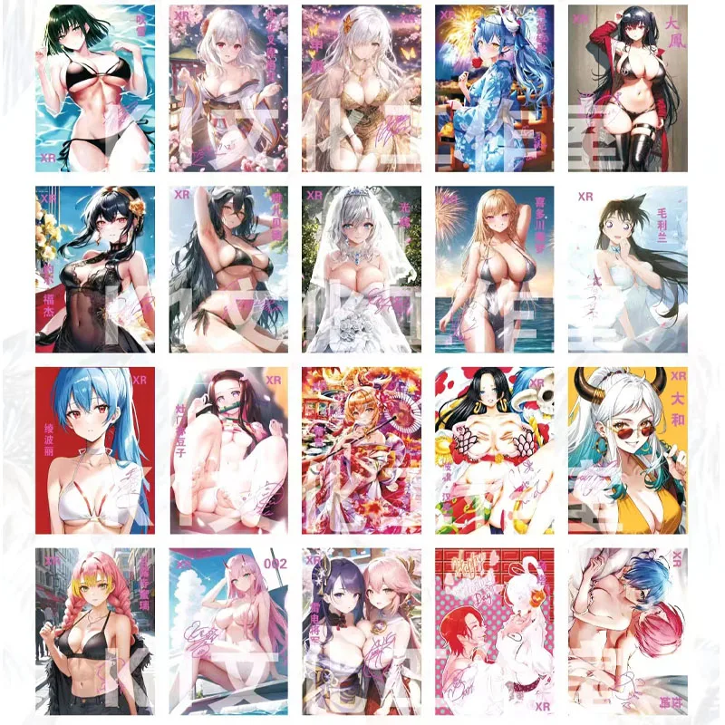 

40Pcs/set New Self Made Dream Goddess Kitagawa Marin Dark Magician Girl Boa Hancock Kawaii Anime Game Collection Cards Gift Toys