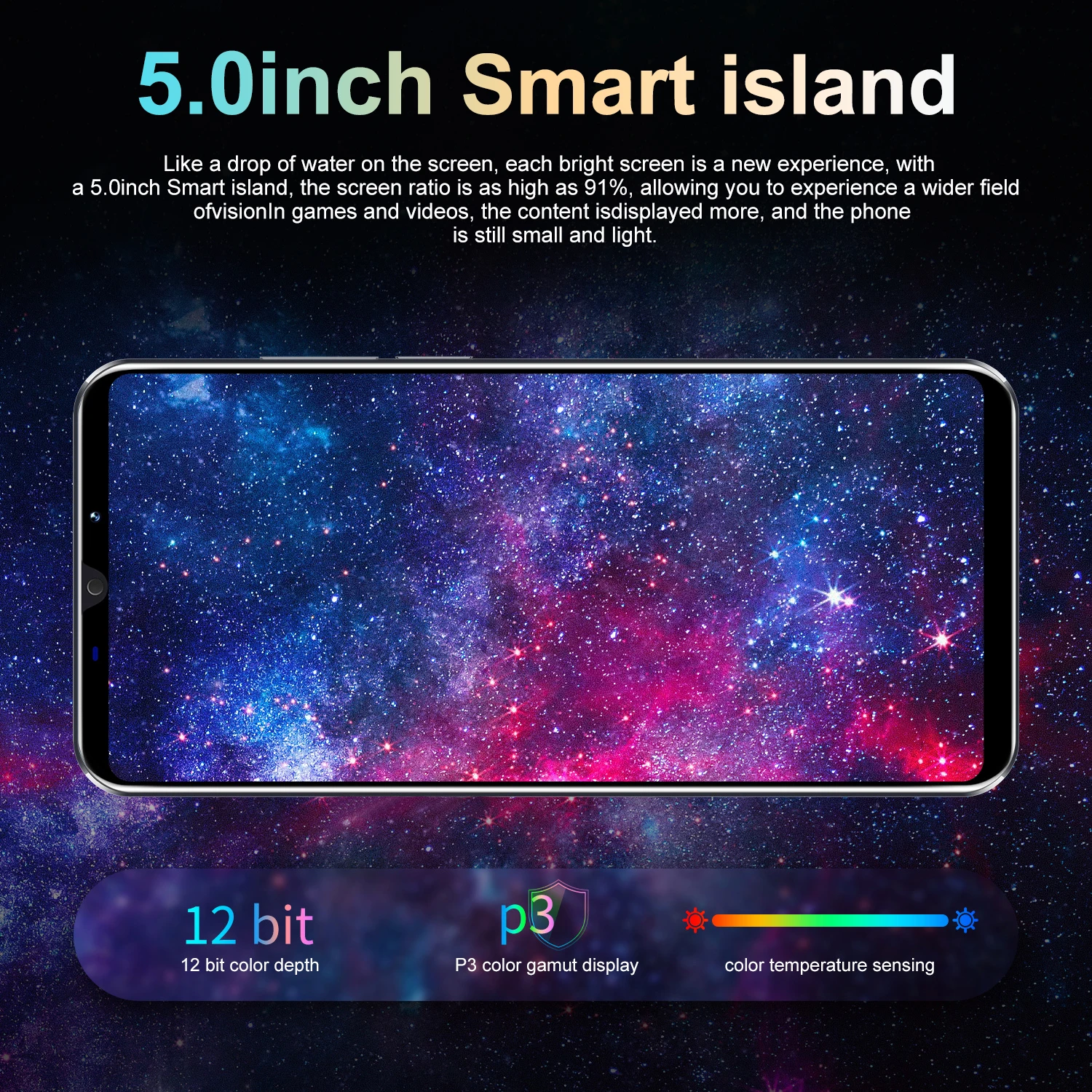 FUFFI GT20 Pro Smartphone 5G Cellphones Android,5.0 inch Screen,3+32GB,5+13MP Mobile phone 3500mAh Google Play Store,Phone