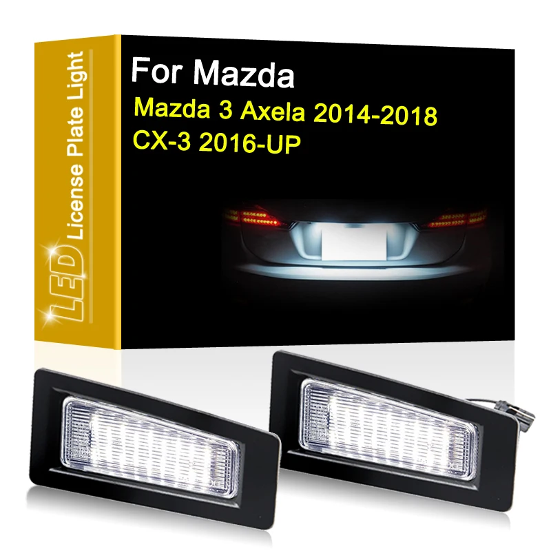 12VLEDNumberPlateLampForMazda3Axela20142015201620172018CX