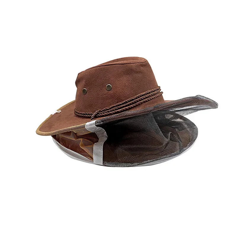 BeeKeeping Professional Beekeeper Hat With Brim Face Thickening Sunscreen Half-Length Special Protection Beekeeper 1PC beekeeping tools beekeeping accessories