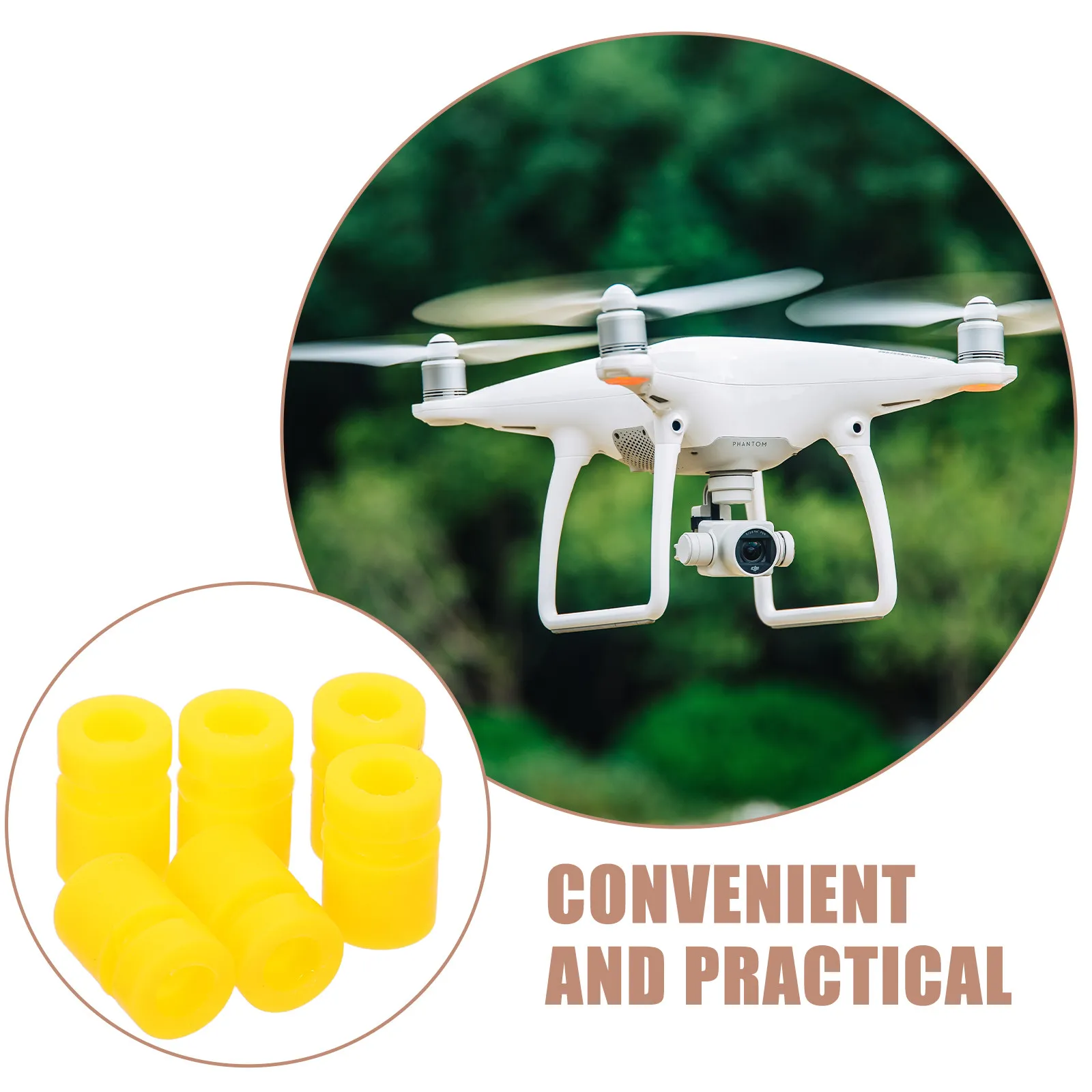 50Pcs M5x8.5mm 드론 마운트용 헤비 듀티 실리콘 충격 흡수 볼, 진동 방지 Rc 충격 댐퍼 볼, 소음 방지