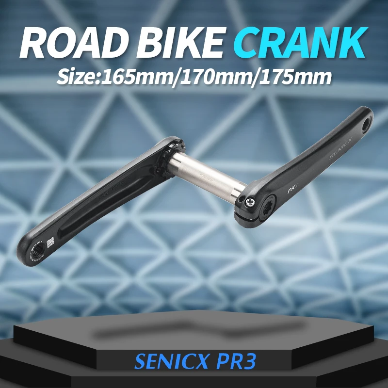SENICX Bicycle Cranks 165/170/175mm for Road / Folding Bikes Fixed