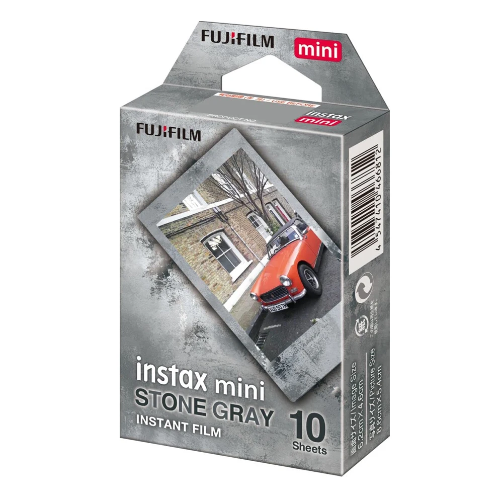 Fujifilm Instax Mini Stone Gray Design Film Instax Mini 12 Film 10-30 Sheets Mini 11 8 9 7s 25 26 70 90 Instant Camera SP-1 SP-2