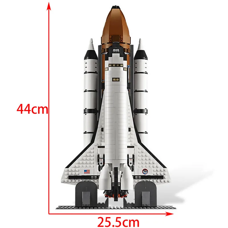 1230 Pcs Shuttle Expedition Building Blocks Bricks Space Agency Creative Toy Kids Birthday