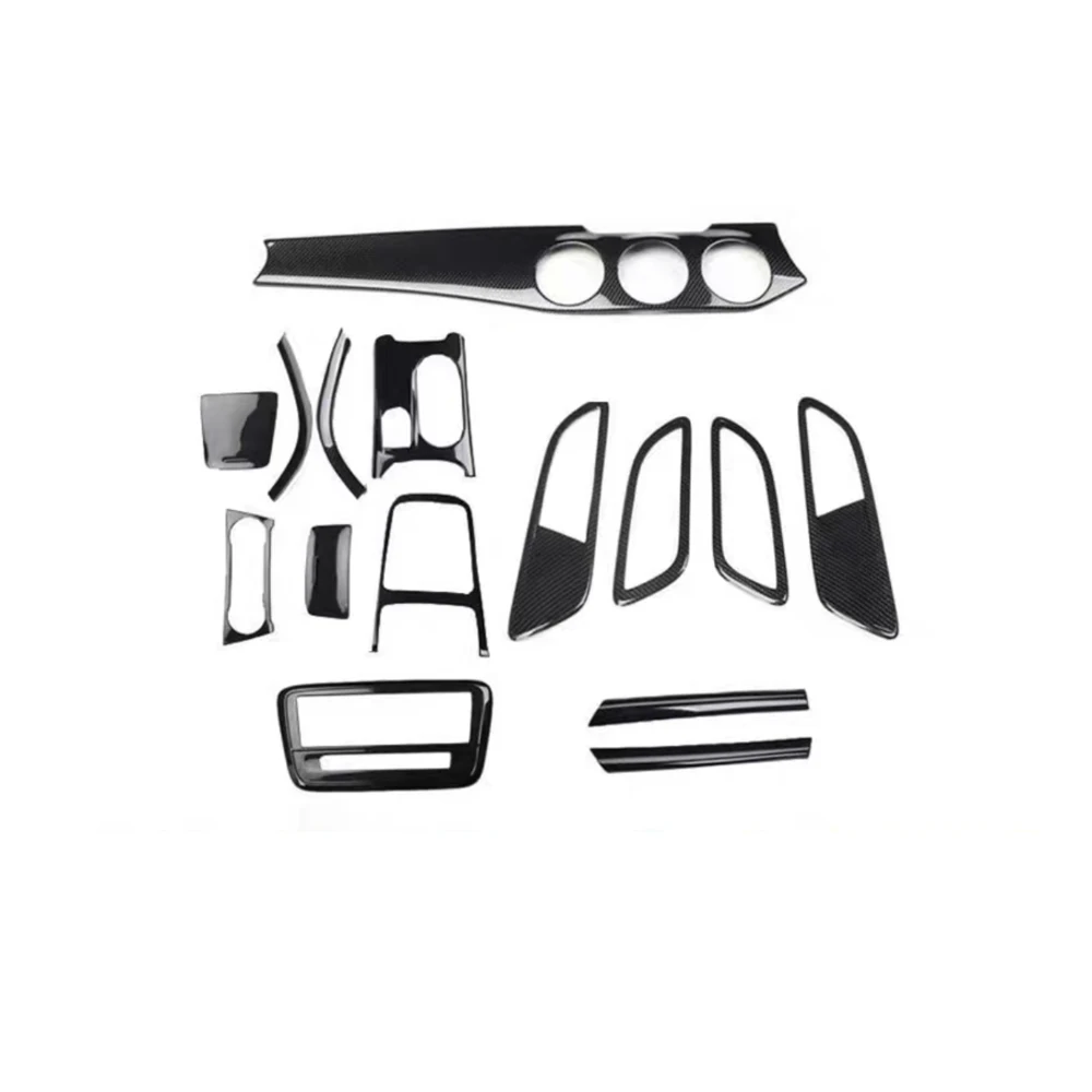

Modified carbon fiber interior center control patch is suitable for 13-19 Mercedes-Benz CLA C117 GLA