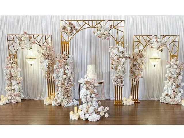 Special Acrylic Heart Shape New Design Wedding Gold Backdrop - AliExpress