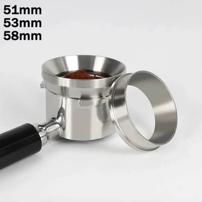 

Coffee Powder Intelligent Ring Stainless Steel 51mm 53mm 58mm Dosing Espresso Barista Bowl Funnel Portafilter Coffee Accessories