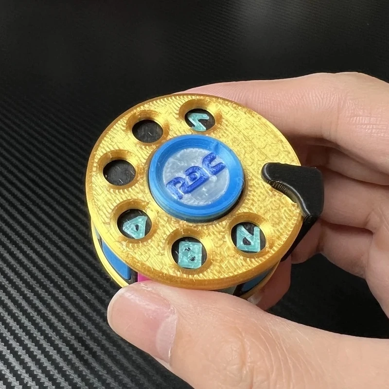 EDC Polychrome Encrypted Master Tape Fidget Spinner Magnetic Levitation Roulette Stress Relief Fingertip Gyro Decompression Toy