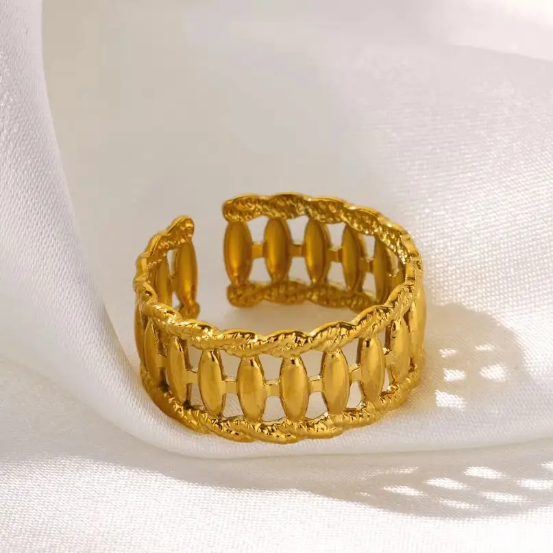 Hollow Double Stainless Steel Ring