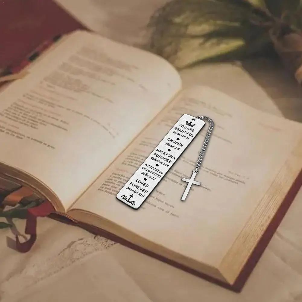

Stainless Steel Bookmark Tassel Pendant Reading Book Mark Lettering Retro Book Page Marker Stationery Supplies Friends Present