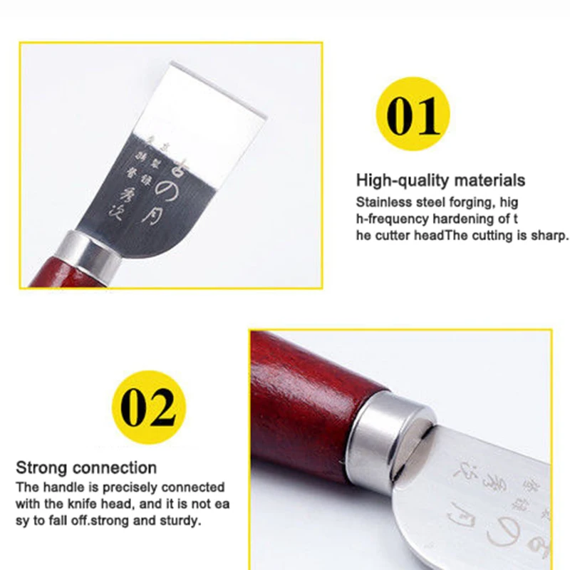 DIY Handmade Leather Tools Guyue Leather Cutting Knife Cutting Knife Shoe Repair Spatula Tool wood carving tools