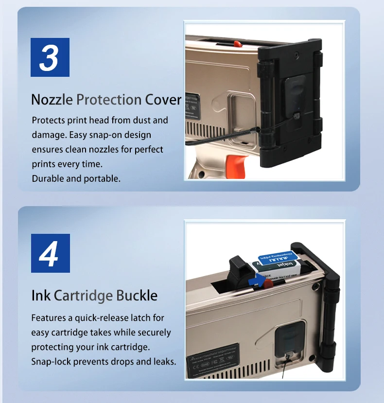 PRX880 1200PDI Industrial Handheld Inkjet Printer with 6.5 Inch Touch Screen for