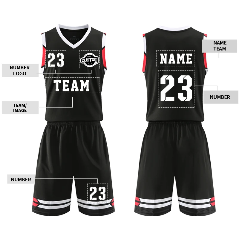 Designer Basketball Jersey Black Color, Black Basketball Jersey Design - Basketball  Jerseys - AliExpress