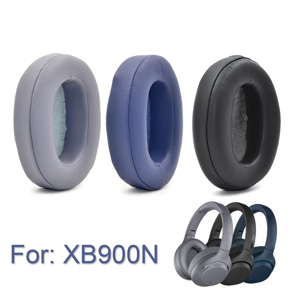 

Replacement Ear Pad Cushions Cover For SONY WH-XB900N Headphones Leather Sleeve Earmuff Cover