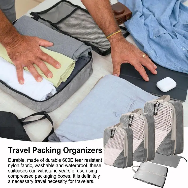 

Дорожные упаковочные органайзеры, компрессионная сумка для хранения багажа, набор из четырех предметов, набор из пяти предметов, шесть предметов, деловые поездки, домашний поставщик