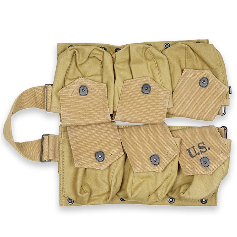 Tactical Pouch WW2 US ARMY SIX CELL POUCH US TACTICAL POCKETS PURE RIBBON