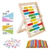 Classic Wooden Educational Counting Toy 100 Beads Preschool Math Learning Toys Montessori Number Arithmetic Abacus Toddler Gift 6