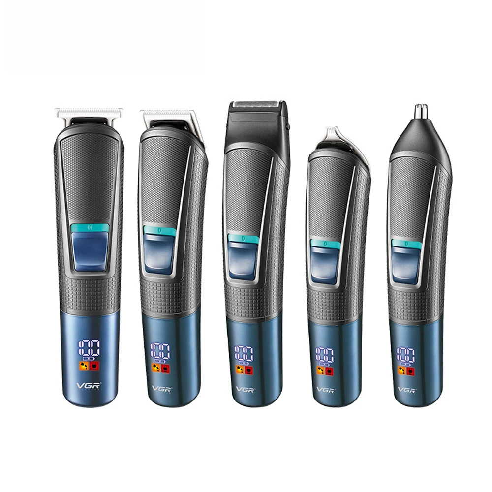 Electric Shaver VGR108 5 In 1 Multi Functional Hair Trimmer Nose Ear Beard Mustache Grooming Kit for Men