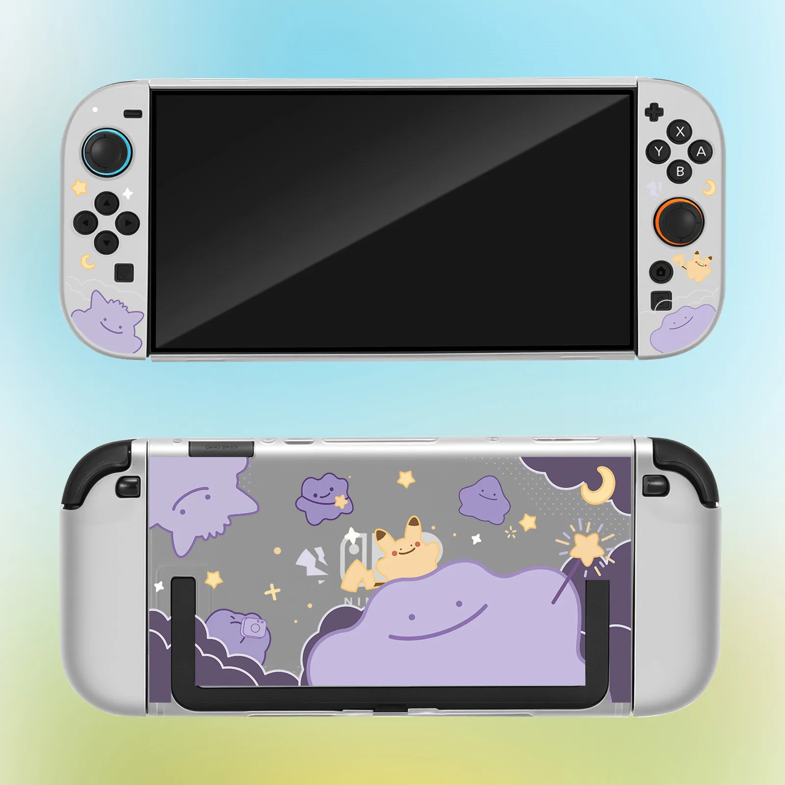 Matte Hard Shell Protective Case with Ditto Pattern for Handheld Game Console
