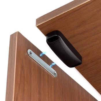 Chiusura magnetica adesiva e chiusura magnetica forte per mobili, chiudiporta nero per armadio da cucina, armadio, armadio, ante dell'armadio
