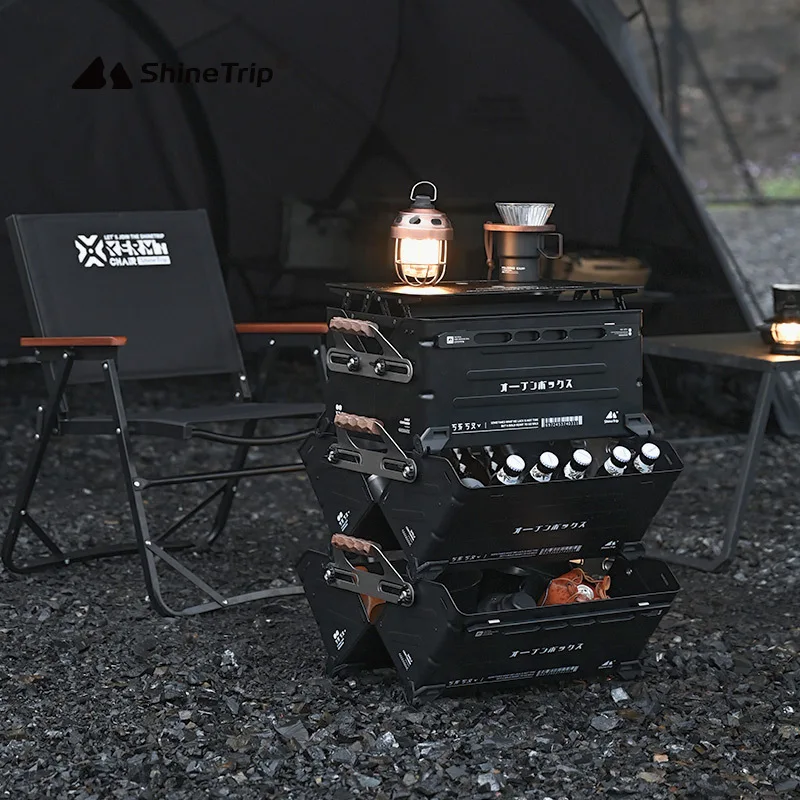 

Outdoor Aluminum Alloy Folding Storage Box Camping Open Box Tactical Box Multifunctional Combination Splicing Box Accessories