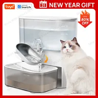 3L Pet Water Fountain,No Filter,Rechargeable Automatic Water Dispenser forCat&Small Dog,Wastewater Separation Always Fresh Water