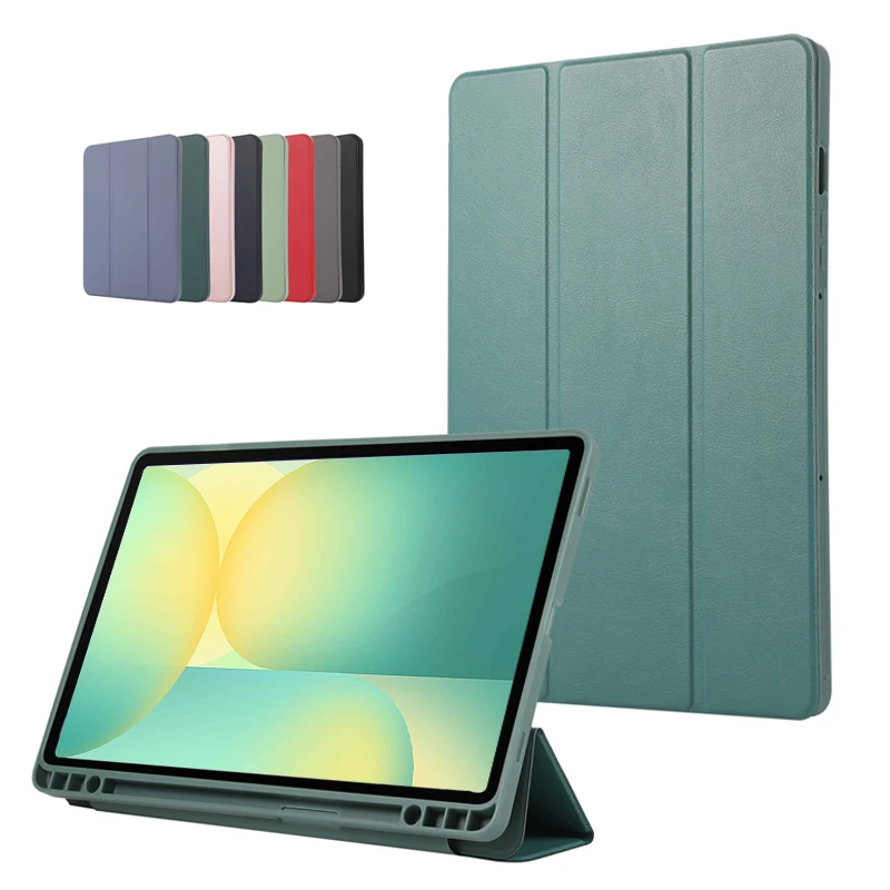 Premium PU Leather Stand Case with Pen Holder