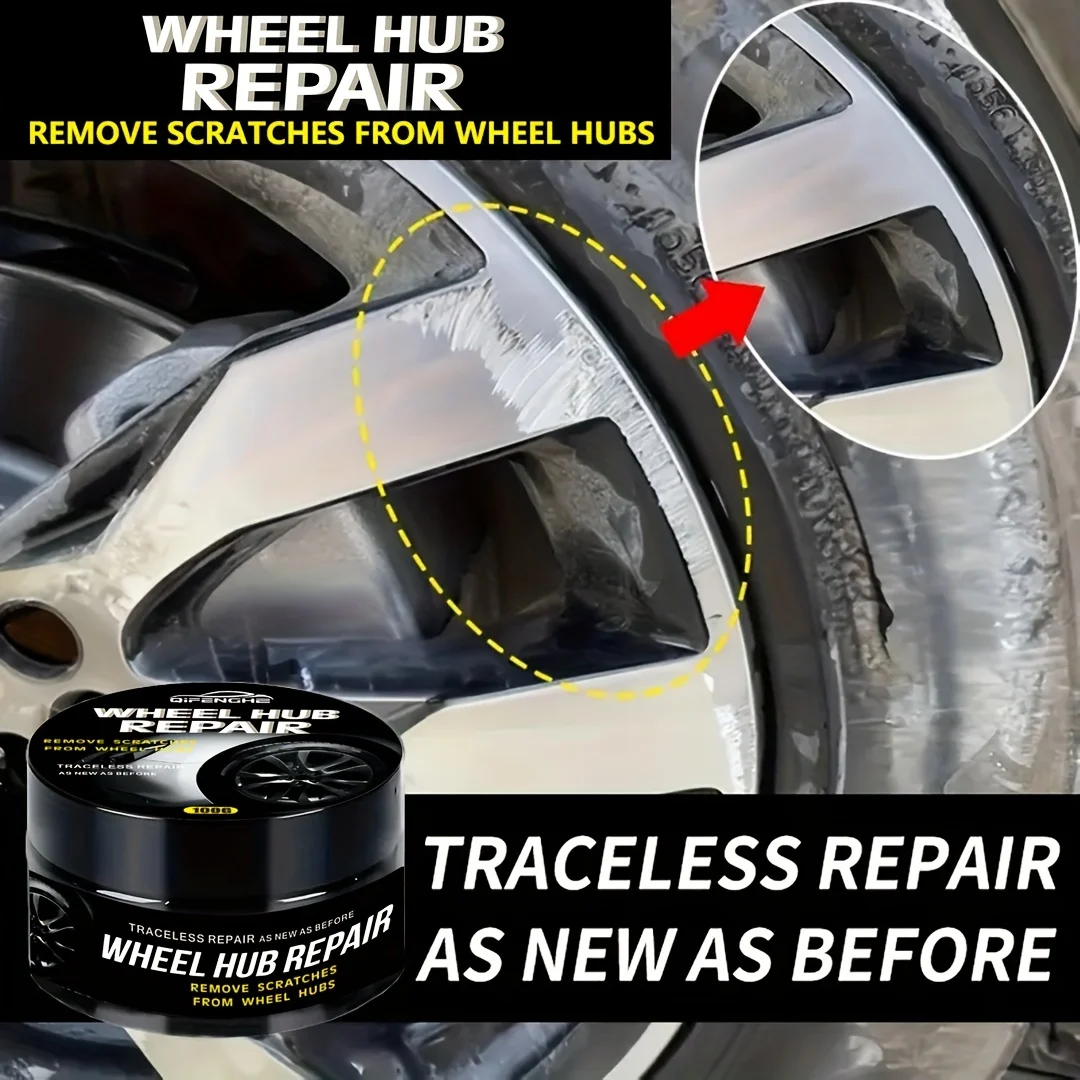 QIFENGHE Wheel Repair Kit-Scratch & Fade Removal with Polishing Paste for Enhanced Car Maintenance Fit wheel repair kit