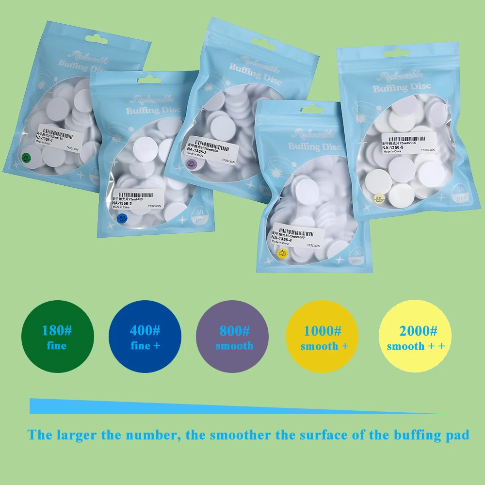 15/20/25mm Buffing Disc Polishing Sanding Replacement Spong Nail Buffer For Electric Nail Drill  Accessories Manicure Pedicure 3