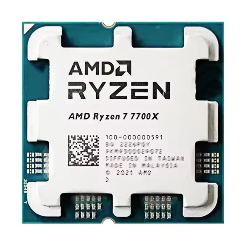 AMD 라이젠 7 7700 R7 7700 CPU 8코어 16스레드 5.3GHz 언락 데스크탑 프로세서 소켓 AM5 게이밍 CPU OEM 박스