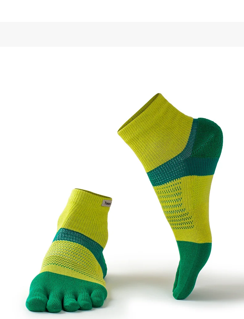 1 Paar Herren-Sportsocken mit geteilter Zehenpartie, Frühling, schweißabsorbierend, atmungsaktiv, Outdoor, Marathon, Laufsocken, Wandersocken – Detail 3