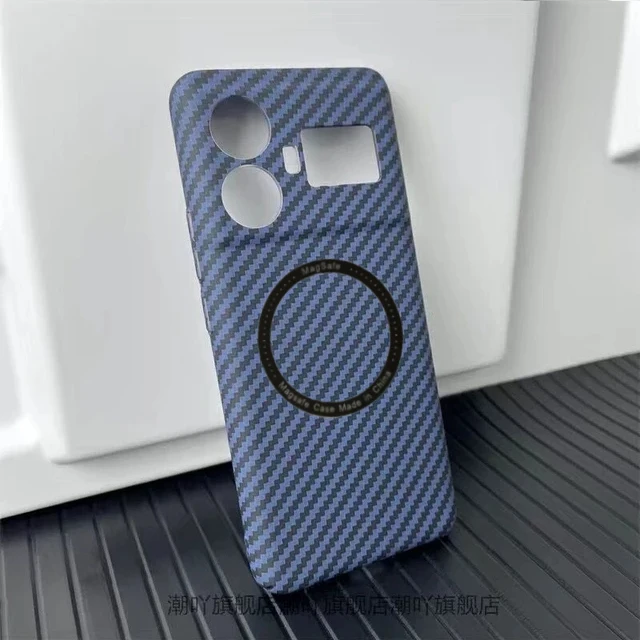 Luxury Matte Leather Wireless Charge For Magsafe Case For Oppo Realme GT 5 5G Soft Shockproof Cover Cases