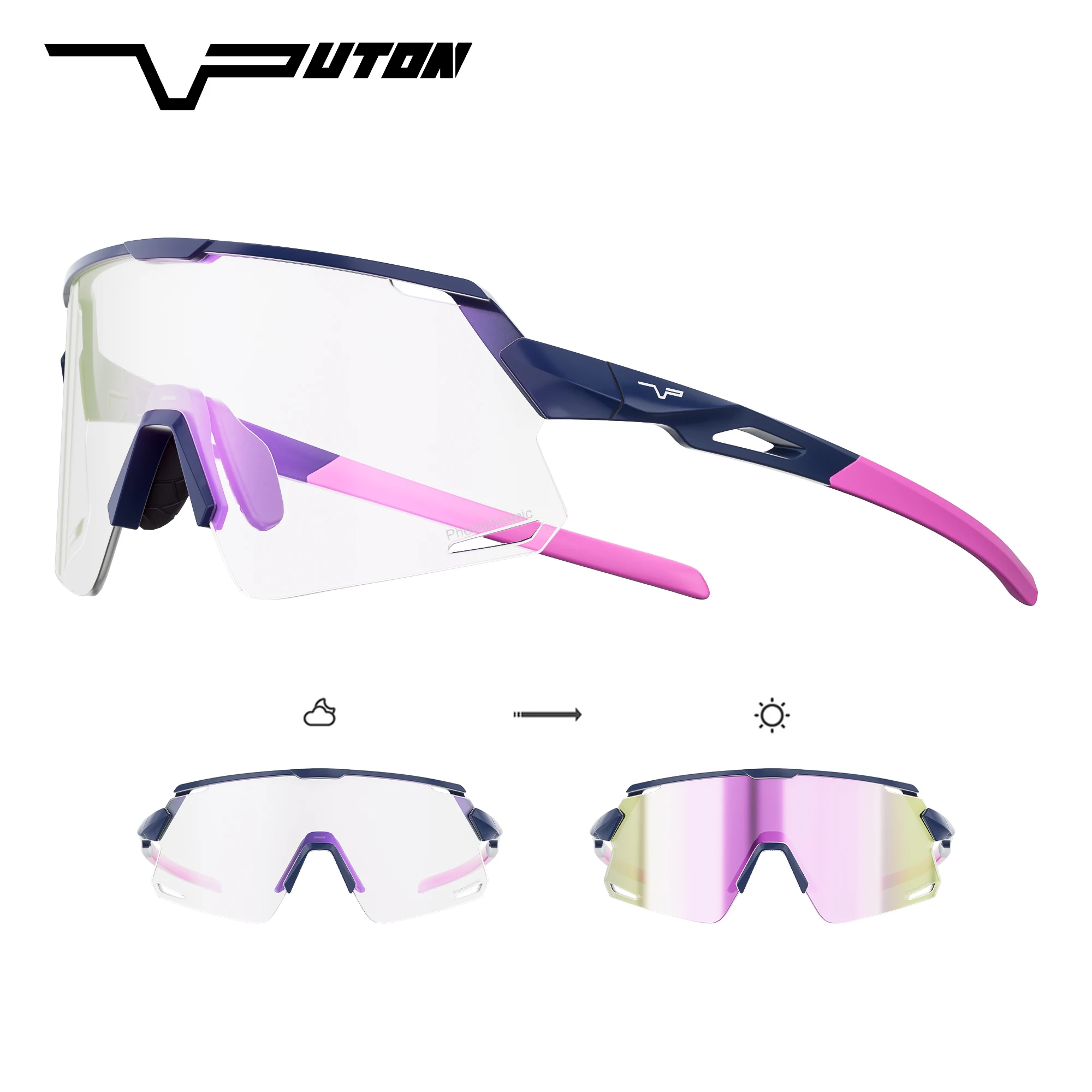 PUTON UV400 Outdoor Sports Cycling Sunglasses