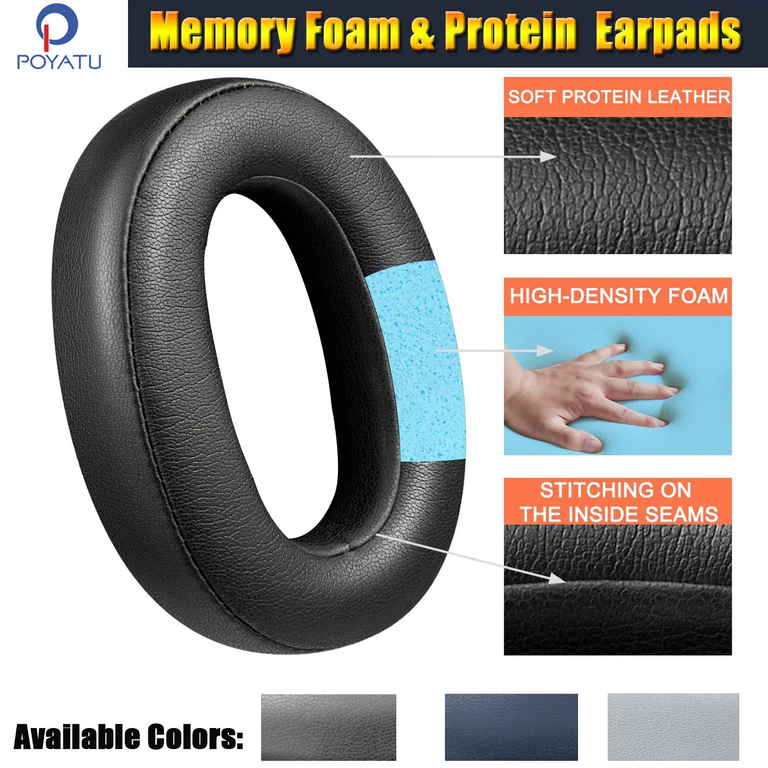 DIY Earpads for Srhythm NC45 NiceComfort 45 Replacement Ear Pads Cusion Earmuff Headband Zipper Protector Cushion Cover